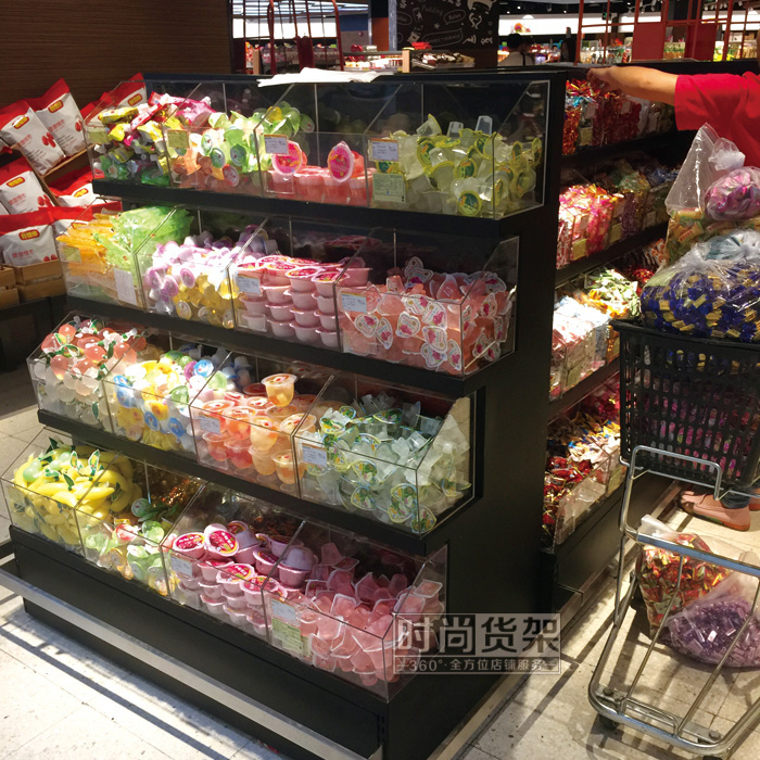 超市貨架_散裝零食架（端頭架）