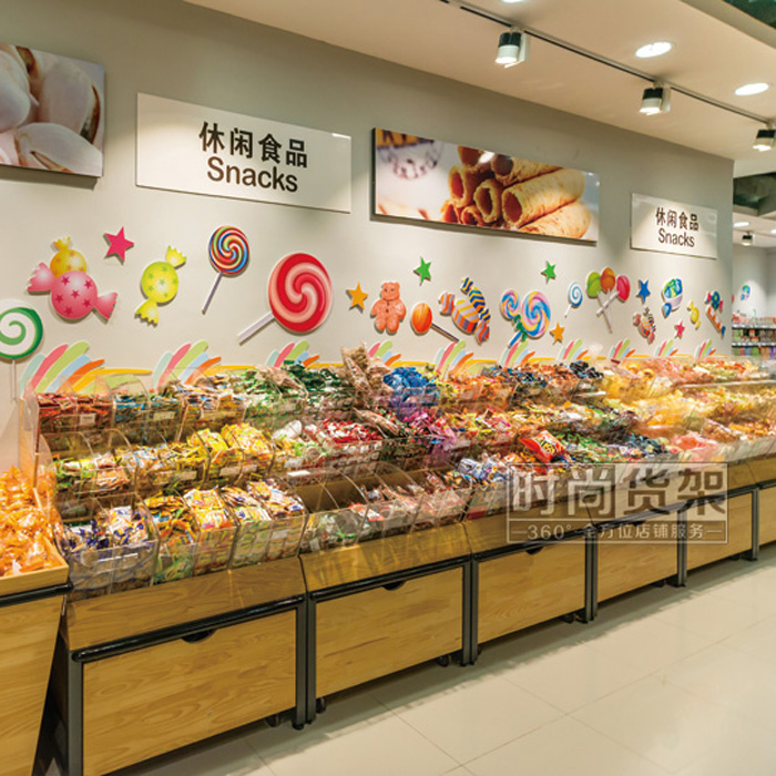 超市貨架_散裝休閑食品柜