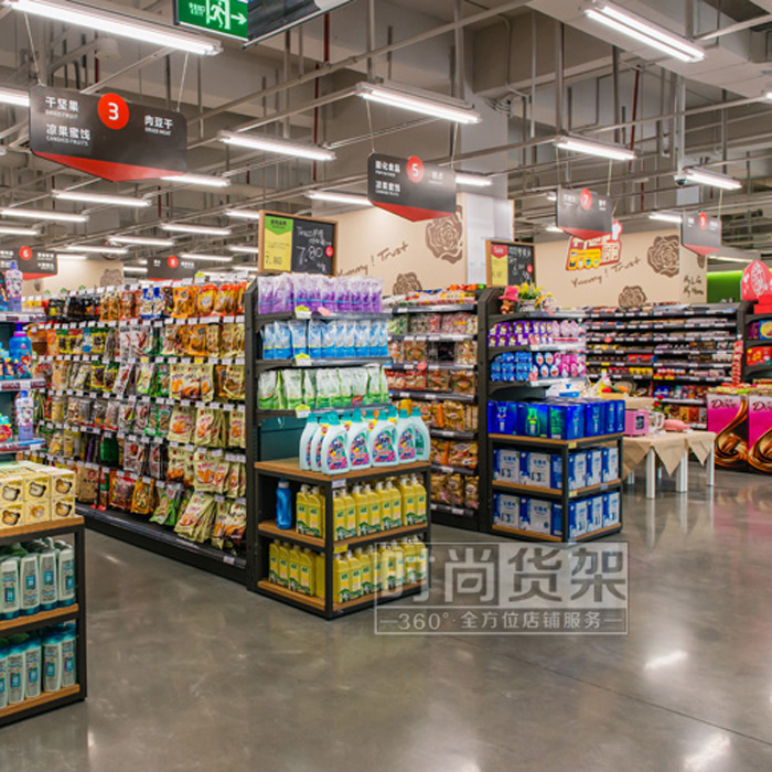 超市貨架_鋼制食品架